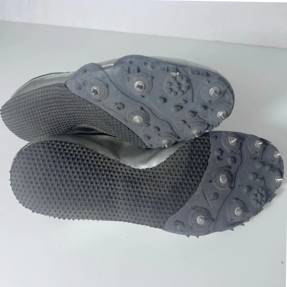Nike Zoom Rival Track Spikes Mens 7.5 Silver Black Pole Vault Bowerman Series